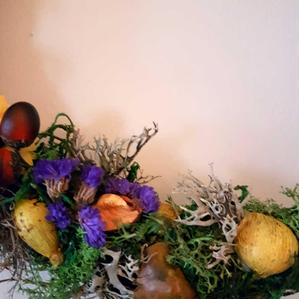 Handmade crescent moon wreath - Picture 3 of 4